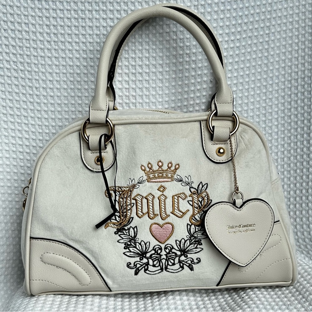Juicy Couture Heritage Bowler angel handbag bowling bag